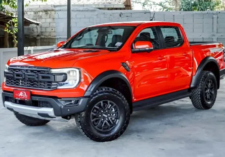 FORD RANGER RAPTOR NEXT GEN 3.0 V6 Twin-Turbo EcoBoost 4WD สี่ประตู ปี2022(แท้) A/T  สีส้ม