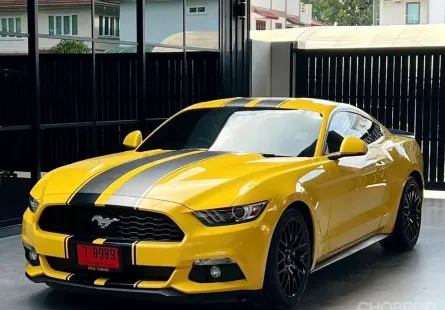 Ford Mustang 2.3 EcoBoost 2018 สีเหลืองแท้ ประวัติชัดเจน รถสวย ไมล์น้อย 