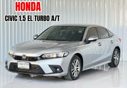 โฉม FE ฟรีดาวน์ Honda CIVIC 1.5 TURBO EL รถเก๋ง 5 ประตู ออกรถง่าย