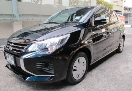 2024 MITSUBISHI MIRAGE 1.2 ACTIVE เกียร์AUTO สีดำ พวงมาลัยมัลติ DVD วิ่งน้อย 16,348 กม.รถสวยสภาพใหม่