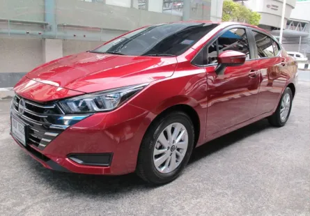 2024 NISSAN ALMERA 1.0 EL AUTO สีแดง ปุ่มSTART วิ่งน้อย 2,375 กม.รถสวยสภาพดี