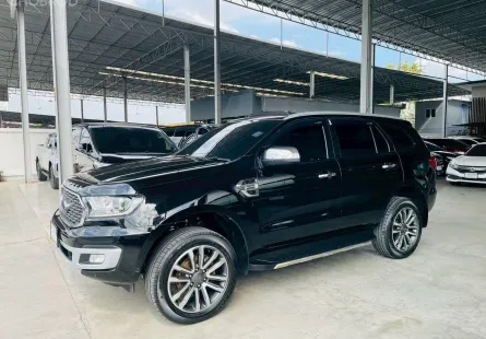 FORD EVEREST 2.0 TITANIUM PLUS 4WD ปี 2021 รถสวย มือแรก พร้อมใช้ TOP สุด ไมล์น้อย รับประกันตัวถังสวย