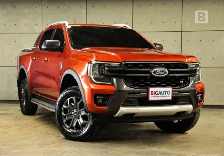 2023 Ford RANGER 2.0 Double Cab WildTrak Hi-Rider AT ไมล์แท้ 5 หมื่น สีSedona Orange (Limited) B4900