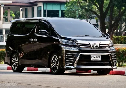2018 Toyota VELLFIRE 2.5 รถตู้/MPV รถบ้านมือเดียว ไมล์น้อย 