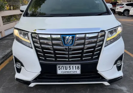 2016 TOYOTA  ALPHARD 2.5 HYBRID E-FOUR รถเจ้าของเดียว รถสวย ไม่มีชน ผ่านตรวจ CAR INSPECTION 5 ดาว