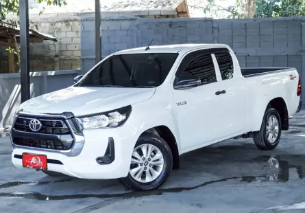 TOYOTA HILUX REVO 2.4 CAB ENTRY M/T ปี2021(แท้) โฉมหมูป่า สีขาว