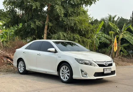 Toyota Camry 2.5 hybrid สีขาว ยอดนิยม ปี 2014