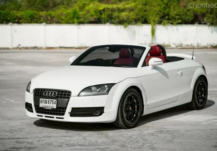 Audi TT 2.0 Convertible ปี 2008  สีขาวเบาะแดง รถพร้อมใช้งาน ระบบไฟฟ้าใช้งานได้ตามปกติ