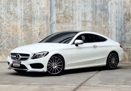 Mercedes-Benz C-Class C250 Coupe 2018 สภาพดีเยี่ยม ไมล์น้อย มือเดียว ป้ายแดง 