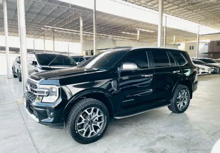 FORD EVEREST 2.0 TITANIUM PLUS 4WD 2024 รถสวย มือแรกออกห้าง พร้อมใช้ ไมล์น้อย TOP รับประกันตัวถัง