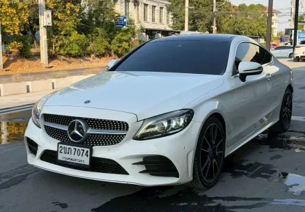 2019 MERCEDES-BENZ C200 COUPE (facelift) AMG Dynamic สีขาว