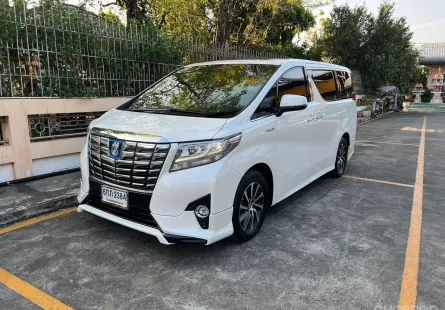 2017 Toyota ALPHARD 2.5 HYBRID  รถเจ้าของเดียว รถสวยไม่มีชน เบาะคู่หน้า+แถวสอง ปรับไฟฟ้า