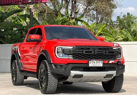 2022 FORD RANGER, 3.0 RAPTOR ECOBOOST 4WD โฉม DOUBLE CAB สีส้ม สวยจัดๆ