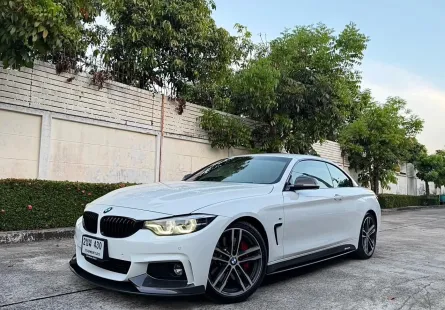BMW 4 Series 430i Convertible 2018 รถสวยสภาพดี ไมล์น้อย 