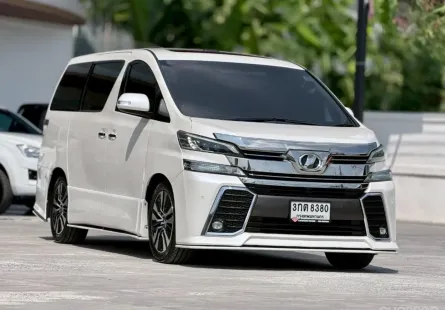 2014 TOYOTA VELLFIRE, 2.4 V โฉม ปี08-14 สีขาว เบนซินล้วน แปลงหน้าเป็นตัวไมเนอร์เชนจ์