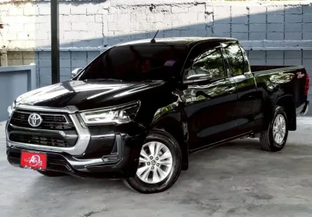 TOYOTA HILUX REVO 2.4 Z EDITION MID CAB A/T ปี2021 จด ปี2022(mnc) โฉมหมูป่า สีดำ