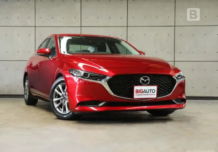 2022 Mazda 3 2.0 C Sedan AT ไมล์แท้ 1 หมื่น มือแรกจากป้ายแดง สีแดงSoul Red Crystal Metallic B446