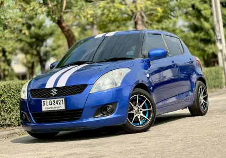 Suzuki Swift GL1.25L CVT  ปี2013 สีน้ำเงิน ออโต้ เบนซิน