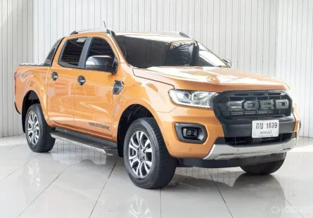 FORD RANGER 2.0 BI-TURBO WILDTRAK 4WD ปี 2019 สีส้ม
