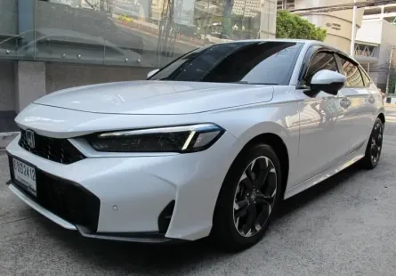 2025 HONDA CIVIC eHEV 2.0 EL+ AUTO สีขาวมุก ปุ่มSTART พวงมาลัยมัลติ