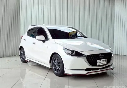 MAZDA2 1.3 Sport S Leather ปี 2022 สีขาว  โฉม ปี14-ปัจจุบัน 5Dr