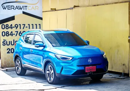 MG ZS EV X SUV ตัวท็อปสุด ปี 2022 หลังคา Sunroof เกียร์ Auto แบบมือหมุน รถสวยบางเดิมทั้งคัน