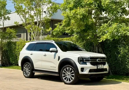 Ford Everest 3.0 V6 Platinum 2024 รถปีใหม่ ไมล์น้อย สภาพป้ายแดง แต่งสวย 