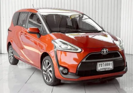 TOYOTA SIENTA 1.5 V ปี 2017 สีส้ม โฉม ปี16-ปัจจุบัน