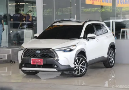 Toyota Corolla Cross 1.8 Hybrid Premium Safety ปี 2022 ซันรูฟ รถบ้านมือเดียว วารันตีศูนย์ ออกรถ0บาท