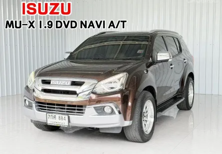 รถบ้าน มือเดียว Isuzu MU-X 1.9 SUV รถสภาพดี มีประกัน