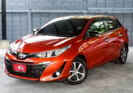 TOYOTA YARIS 1.2 G TOP ห้าประตู A/T ปี2019(แท้)(mnc) สีส้ม