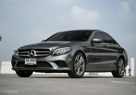 Benz C220d Avantgarde ปี 2018 เครื่องดีเซล ช่วงล่างแน่น รถมือเดียว ป้ายแดง