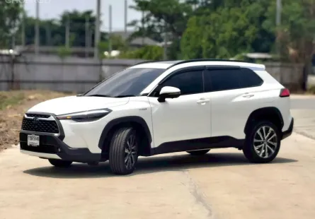 TOYOTA COROLLA CROSS hybrids 1.8 ปี 2021 สีขาว
