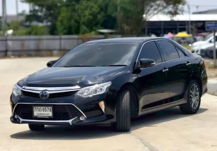 TOYOTA CAMRY 2.5 Hybrid ตัวท็อป ปี 2018 สีดำ 