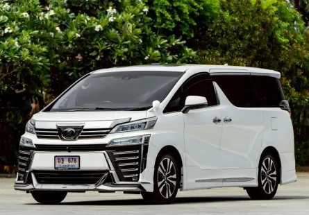 ไมล์แท้ 60,000 กม. 2018 Toyota VELLFIRE 2.5 รถตู้/MPV รถสภาพดี มีประกัน