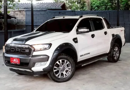 FORD RANGER 2.2 WILDTRAK HI-RIDER สี่ประตู M/T ปี2017 จด ปี2018(MNC) สีขาว