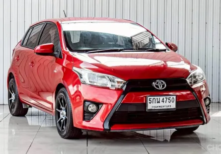 TOYOTA YARIS 1.2 J ปี 2016 สีแดง โฉม ปี13-19