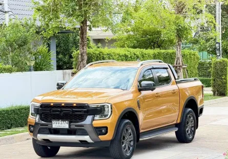 Ford Ranger Wildtrak 2.0 Bi-Turbo 2022 สีสวย  มือเดียวป้ายแดง  ไมล์น้อย  