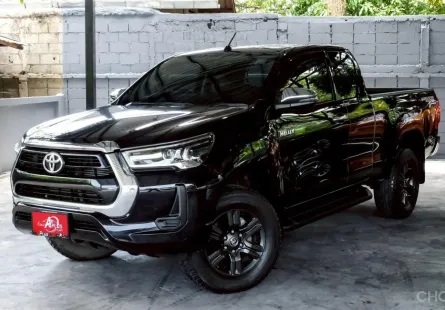TOYOTA HILUX REVO 2.4 PRERUNNER ENTRY CAB M/T ปี2022(แท้) (mnc) โฉมหมูป่า สีดำ