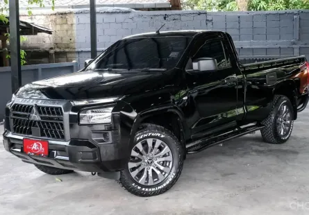 MITSUBISHI TRITON 2.4 MIVEC 4WD ตอนเดียว A/T ปี2023 จด ปี2024 (mnc) โฟวิล สีดำ
