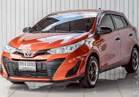 TOYOTA YARIS, 1.2 J ECO ปี 2018 สีส้ม โฉม ปี13-19