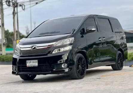 2012 TOYOTA VELLFIRE, 2.4 V โฉม ปี08-14  สีดำ เกียร์ออโต้ เครื่องยนต์เบนซินล้วนไม่ติดแก๊ส ไมล์แท้ 