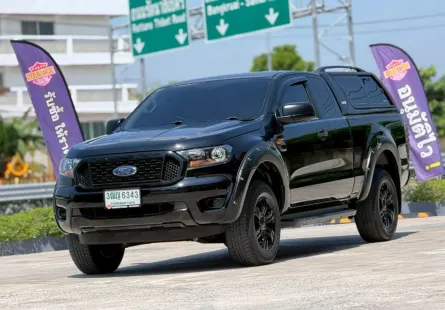 2021 FORD RANGER, 2.2 XL+ SPORT โฉม HI-RIDER OPEN CAB สีดำ เกียร์ธรรมดา เครื่องดีเซล มือเดียวป้ายแดง