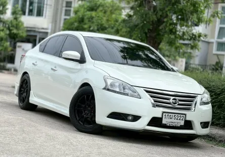 Nissan Sylphy 1.6E เครื่องยนต์: เบนซิน เกียร์:AT ปี: 2013 สี:ขาว 