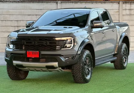  รถสวย Ford Ranger RAPTOR 4WD 10AT ปี 2022 สีเทาแลมโบ  