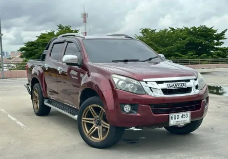  รถสภาพดี มีประกัน Isuzu D-Max V-Cross 3.0 Z-Prestige  Double cab เกียร์ MT 4 WD สีแดง ปี 2013 