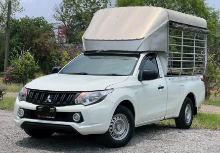 MITSUBISHI TRITON ตอนเดียว 2.5 GLX M/T ปี2017(แท้) สีขาว พร้อมคอกหลังคา