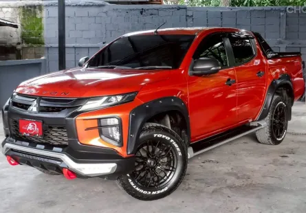 MITSUBISHI TRITON 2.4 MIVEC GLS PLUS สี่ประตู ปี2019 จด ปี2020(mnc) เกียร์ AUTO สีส้ม