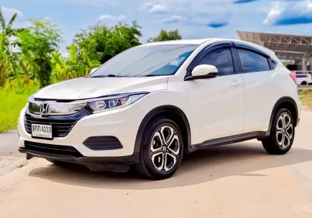 HONDA HR-V 1.8 E 2018 รถ SUV สีขาว มือเดียวป้ายแดง