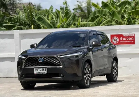 2021 TOYOTA COROLLA CROSS, 1.8 HYBRID PREMIUM สีน้ำตาล เบนซิน/ไฟฟ้า ไมล์แท้ มือเดียวป้ายแดง